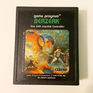 Vintage 1982 Berzerk Atari  CX2650 Game